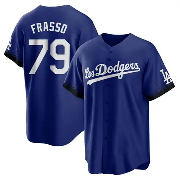 Nick Frasso Men's Los Angeles Dodgers Replica 2021 City Connect Jersey - Royal