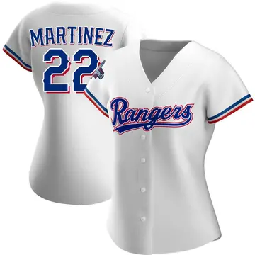Nick Martinez Women's Texas Rangers Authentic Home 2023 World Series Champions Jersey - White