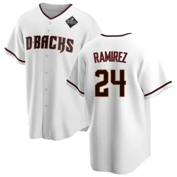 Noe Ramirez Men's Arizona Diamondbacks Replica Home 2023 World Series Jersey - White
