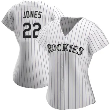 Nolan Jones Women's Colorado Rockies Authentic Home Jersey - White