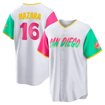 Nomar Mazara Youth San Diego Padres Replica 2022 City Connect Jersey - White