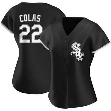 Oscar Colas Women's Chicago White Sox Replica Alternate Jersey - Black