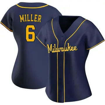 Owen Miller Women's Milwaukee Brewers Replica Alternate Jersey - Navy