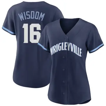 Patrick Wisdom Women's Chicago Cubs Replica 2021 City Connect Jersey - Navy