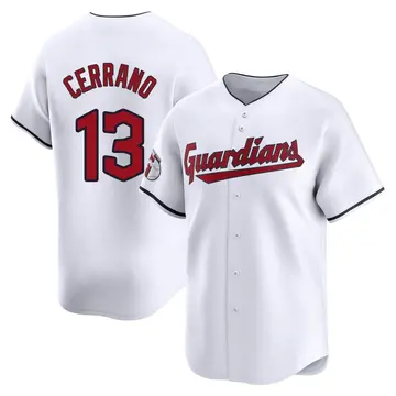 Pedro Cerrano Men's Cleveland Guardians Limited Home Jersey - White
