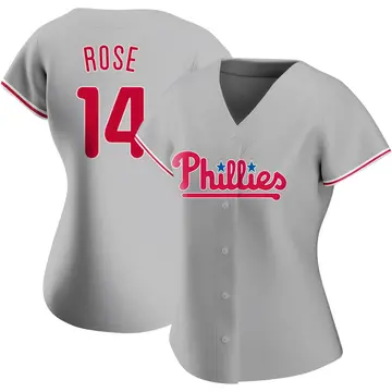 Pete Rose Women's Philadelphia Phillies Authentic Road Jersey - Gray