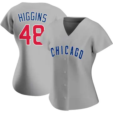 P.J. Higgins Women's Chicago Cubs Replica Road Jersey - Gray