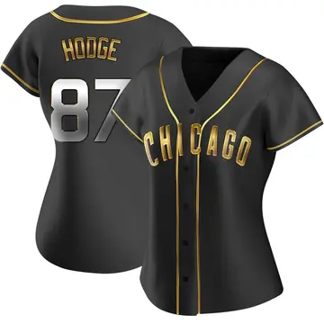 Porter Hodge Women's Chicago Cubs Replica Alternate Jersey - Black Golden