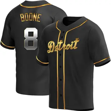 Ray Boone Youth Detroit Tigers Replica Alternate Jersey - Black Golden