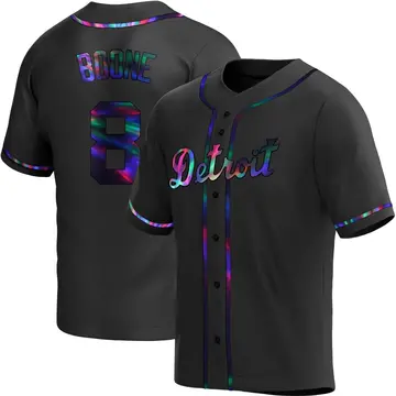 Ray Boone Youth Detroit Tigers Replica Alternate Jersey - Black Holographic