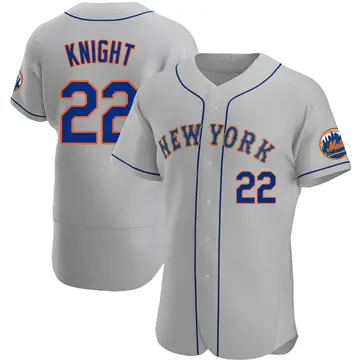 Ray Knight Men's New York Mets Authentic Road Jersey - Gray