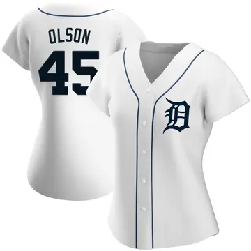 Reese Olson Women's Detroit Tigers Authentic Home Jersey - White