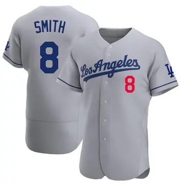 Reggie Smith Men's Los Angeles Dodgers Authentic Away Jersey - Gray
