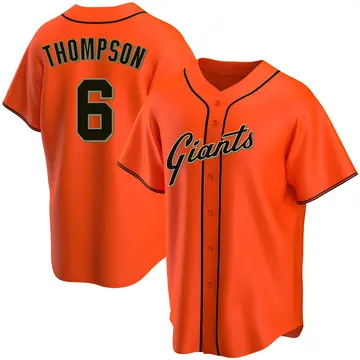 Robby Thompson Youth San Francisco Giants Replica Alternate Jersey - Orange
