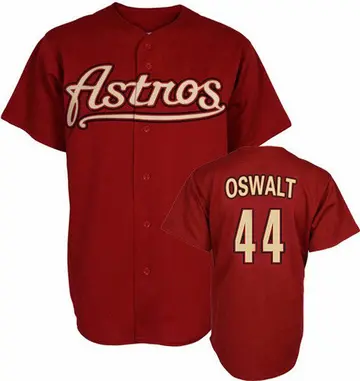 Roy Oswalt Men's Houston Astros Authentic Throwback Jersey - Red