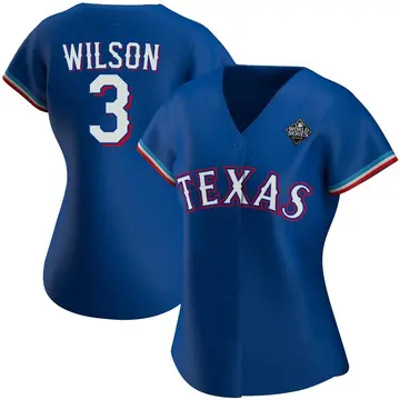 Russell Wilson Women's Texas Rangers Authentic Alternate 2023 World Series Jersey - Royal