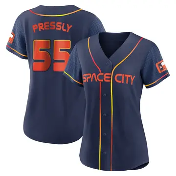 Ryan Pressly Women's Houston Astros Authentic 2022 City Connect Jersey - Navy