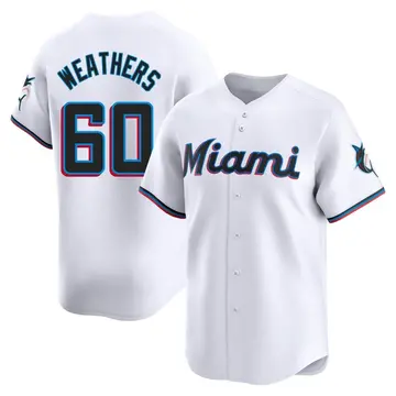 Ryan Weathers Youth Miami Marlins Limited Home Jersey - White