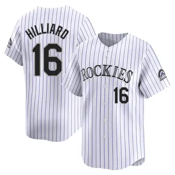 Sam Hilliard Men's Colorado Rockies Limited Home Jersey - White