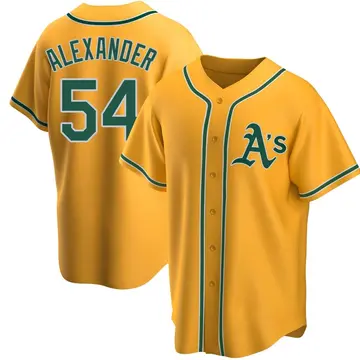 Scott Alexander Youth Oakland Athletics Replica Alternate Jersey - Gold