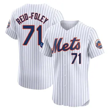 Sean Reid-Foley Men's New York Mets Elite Home Patch Jersey - White