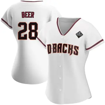 Seth Beer Women's Arizona Diamondbacks Authentic Home 2023 World Series Jersey - White