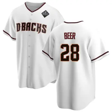 Seth Beer Youth Arizona Diamondbacks Replica Home 2023 World Series Jersey - White