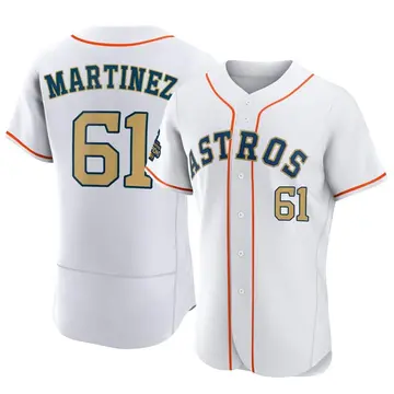 Seth Martinez Men's Houston Astros Authentic White 2023 Collection Jersey - Gold