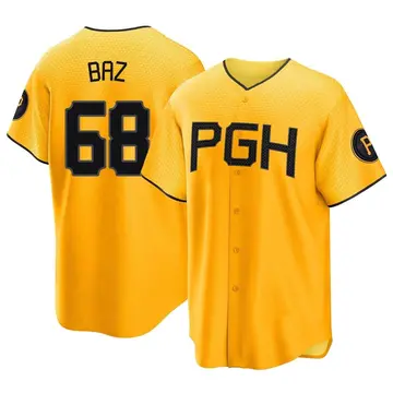 Shane Baz Men's Pittsburgh Pirates Replica 2023 City Connect Jersey - Gold