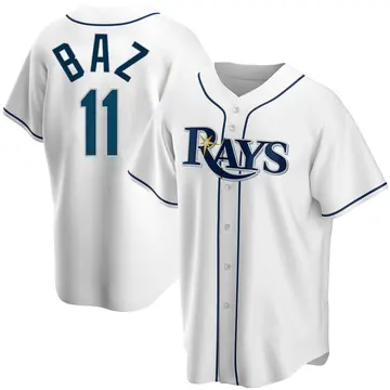Shane Baz Men's Tampa Bay Rays Replica Home Jersey - White