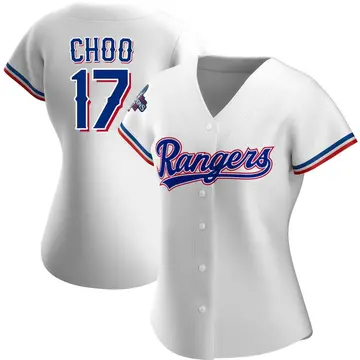 Shin-Soo Choo Women's Texas Rangers Authentic Home 2023 World Series Champions Jersey - White