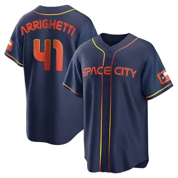 Spencer Arrighetti Youth Houston Astros Replica 2022 City Connect Jersey - Navy