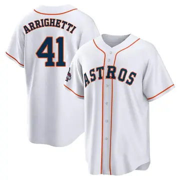 Spencer Arrighetti Youth Houston Astros Replica 2022 World Series Champions Home Jersey - White