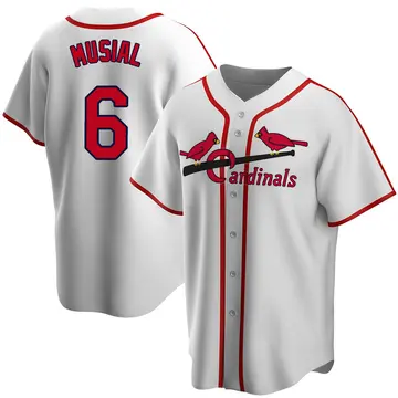 Stan Musial Men's St. Louis Cardinals Home Cooperstown Collection Jersey - White