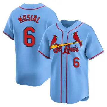 Stan Musial Men's St. Louis Cardinals Limited Alternate Jersey - Light Blue