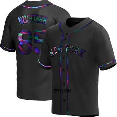 Stephen Nogosek Men's New York Mets Replica Jersey - Black/White
