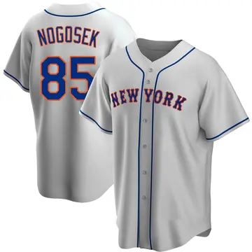 Stephen Nogosek Men's New York Mets Replica Road Jersey - Gray