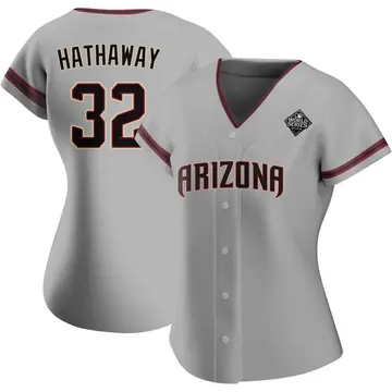 Steve Hathaway Women's Arizona Diamondbacks Replica Road 2023 World Series Jersey - Gray