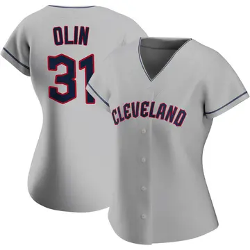 Steve Olin Women's Cleveland Guardians Authentic Road Jersey - Gray