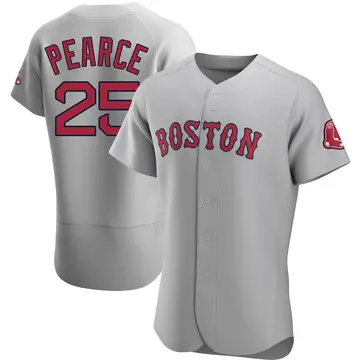 Steve Pearce Men's Boston Red Sox Authentic Road Jersey - Gray