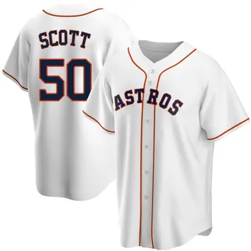 Tayler Scott Youth Houston Astros Replica Home Jersey - White