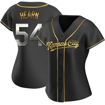 Taylor Hearn Women's Kansas City Royals Replica Alternate Jersey - Black Golden