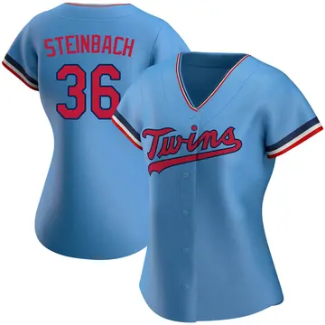 Terry Steinbach Women's Minnesota Twins Replica Alternate Jersey - Light Blue