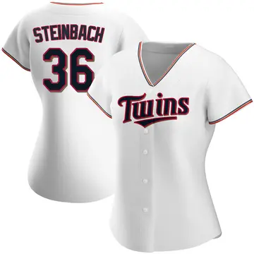 Terry Steinbach Women's Minnesota Twins Replica Home Jersey - White