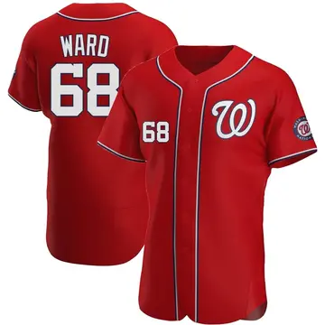 Thaddeus Ward Men's Washington Nationals Authentic Alternate Jersey - Red