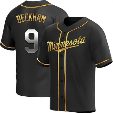 Tim Beckham Men's Minnesota Twins Replica Alternate Jersey - Black Golden
