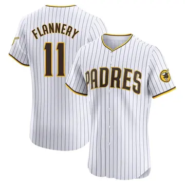 Tim Flannery Men's San Diego Padres Elite Home Jersey - White