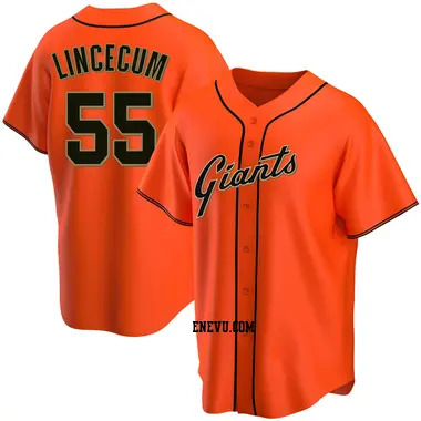 Tim Lincecum Youth San Francisco Giants Replica Alternate Jersey - Orange