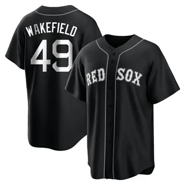 Tim Wakefield Youth Boston Red Sox Replica Jersey - Black/White