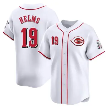 Tommy Helms Youth Cincinnati Reds Limited Home Jersey - White